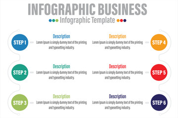 circle timeline step for pregnant or pregnancy infographic concept for slide presentation with 6 Steps, Six 6 option and 6 point list