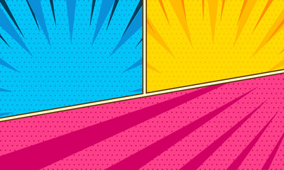 Colorful comic pop art abstract background design