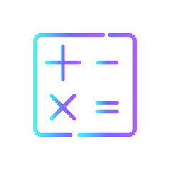 Calculation Business icon with blue duotone style. calculate, finance, management, money, calculation, accounting, calculator. Vector illustration