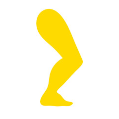 Yellow hand showing symbol