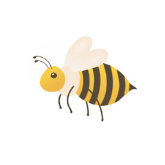 cute honey bee illustration