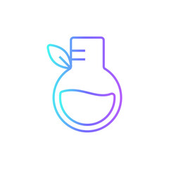 Organic herbs Eco friendly icon with blue duotone style. leaf, natural, rosemary, herbal, nature, plant, fresh. Vector illustration