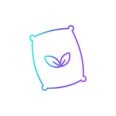 Compost Eco friendly icon with blue duotone style. compost, recycle, nature, ecological, leaf, compostable, natural. Vector illustration