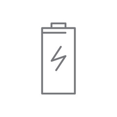 Power bank Eco friendly icon with black outline style. device, phone, charger, portable, energy, recharge, accumulator. Vector illustration