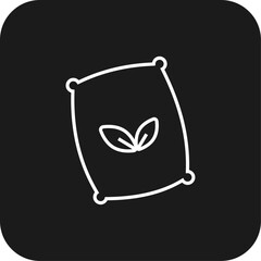 Compost Eco friendly icon with black filled line style. compost, recycle, nature, ecological, leaf, compostable, natural. Vector illustration
