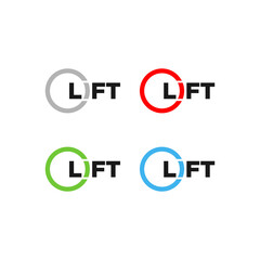 lift marketing logo. vector illustration.