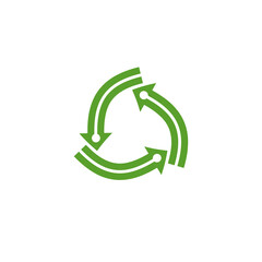 recycle tech logo. vector illustration.