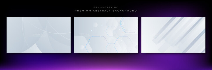 Vector abstract white geometric shapes background