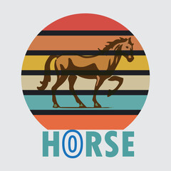 Horse t shirt design