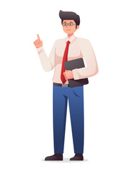 man in suit. businessman illustration