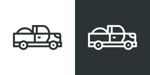 Naklejka premium Icon Pickup Truck