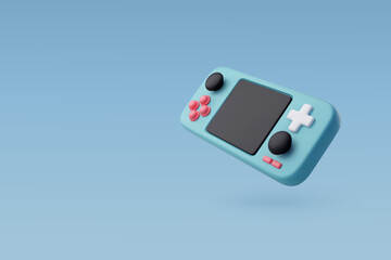 3d Vector Handheld game console, Video game console portable, Game concept. © Kannapat