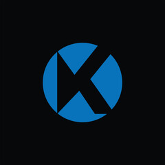 K letter design icon logo template