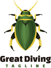 bug insect mascot logo