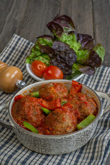 meatloaf skewers stuffed with cheddar cheese vegetables and two tomato sauces