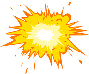 Explosion Bomb Effect Vector Illustration