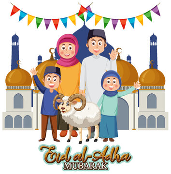 Eid al-Adha Mubarak Banner Design