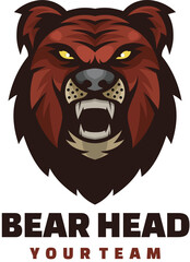 bear head mascot