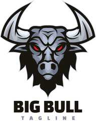 bull mascot logo