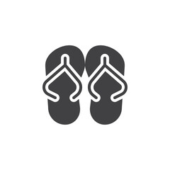 Flip flop vector icon