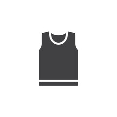 Sleeveless shirt vector icon