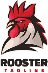 rooster mascot logo