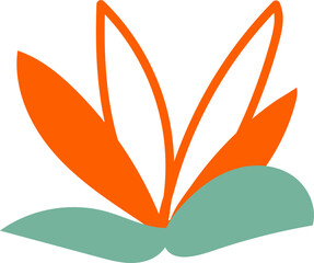 Flower Retro Element