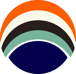 Circle Retro Element