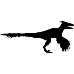 Pyroraptor silhouette