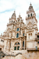 Fototapeta premium The cathedral of Santiago de Compostela in Spain 
