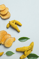 Fragrant seasoning - turmeric, one of the main ingredients in Indian curry