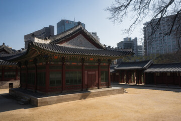 Deoksugung Palace during winter afternoon at Jung-gu , Seoul South Korea : 8 February 2023
