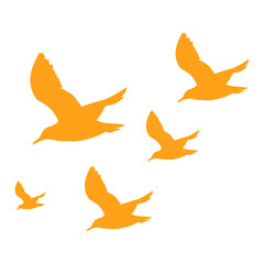 bird fly silhouette