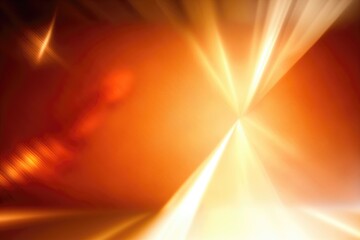 Defocused Burnt Orange Background With Rays From The Corner Of The Prism Light. Generative AI