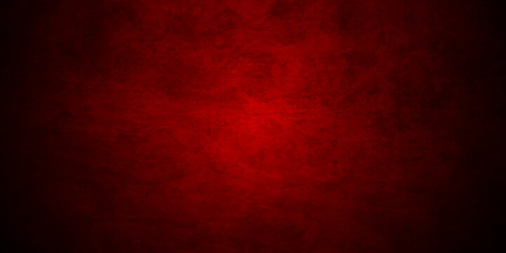 Dark red grunge textured concrete backdrop background. Panorama dark red black slate background or texture. Vector red wall grunge concrete texture. Stone wall darty vanttege grunge background. 