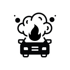 Black solid icon for extremely 