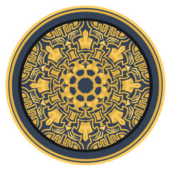 circle mandala elegant for ornament engraving, gold engraving ornament