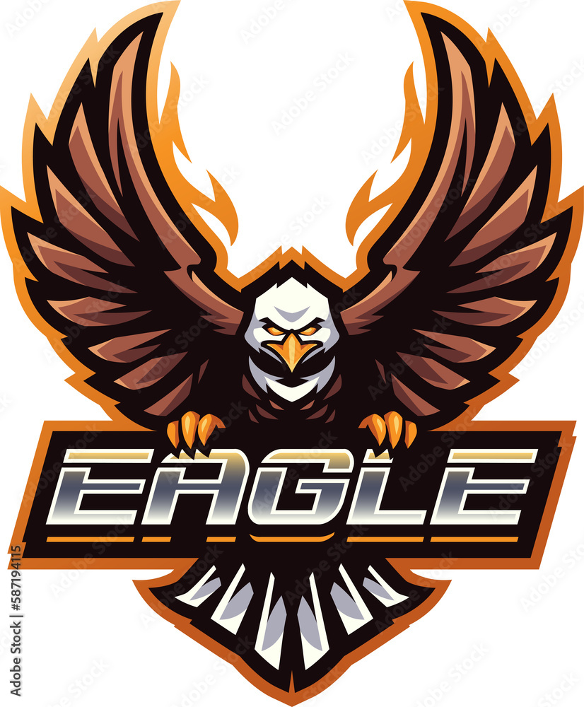 Poster eagle esport mascot