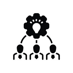 Black solid icon for consolidated 