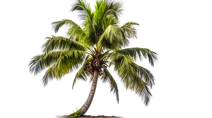 Fototapeta na wymiar coconut tree PNG. coconut tree isolated on blank background PNG