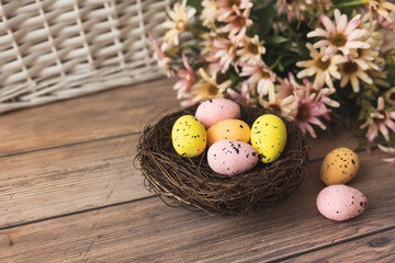 Abstract empty white round concrete podium on pastel background with shadow. Mock up stand for cosmetic product and presentation. 3D room. Minimal concept. Product display.