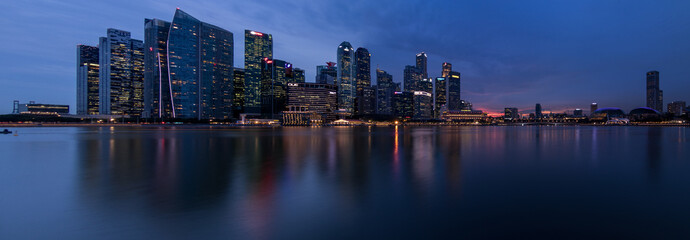 Singapore Skyline - obrazy, fototapety, plakaty