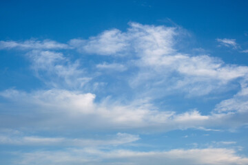 Beautiful morning sky with clouds.