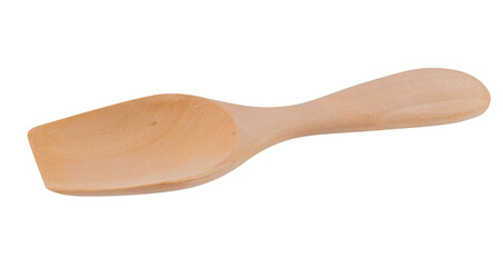 wooden spoon isolated on a transparent background.