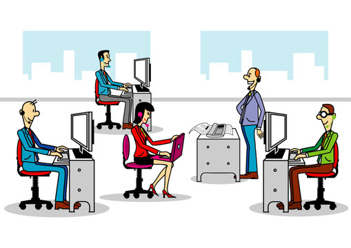 Ufficio vintage efficiente ed ordinato