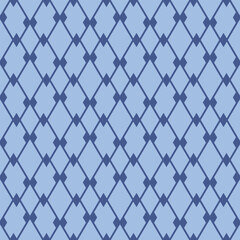 Japanese Diamond Checkered Vector Seamless Pattern
