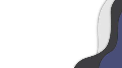 Geometric Wave Papercut Background