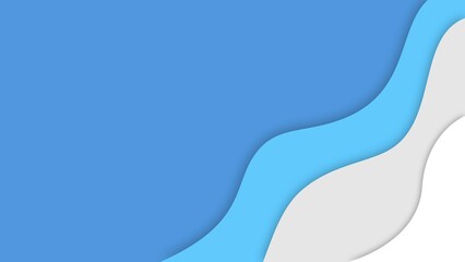 Geometric Wave Papercut Background