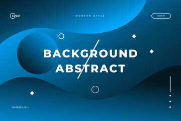 Blue Wave Dynamic 3D abstract background with modern fluid shape concept and minimalist poster suitable for various design media, including banner, web, header, cover, billboard, flyer