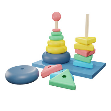 stacking wooden blocks pyramid 2